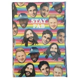 Queer Eye ‘STAY FAB’ Lined Notebook By Central 23 NEW